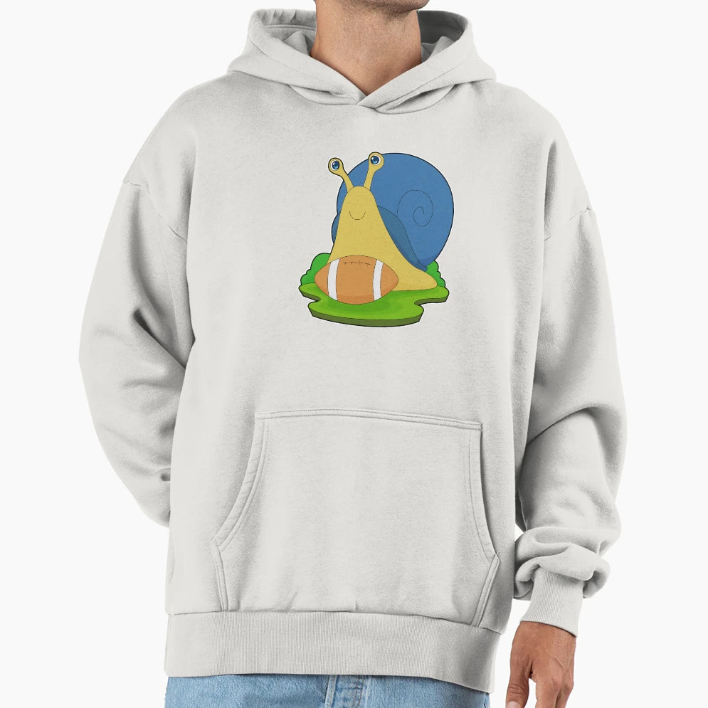 Snail American Football Sports Hoodie - Custom Art Print Men Women - T-Shirt, Sweatshirt, Hoodie