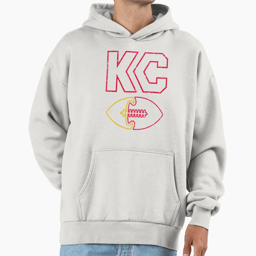 Womens Kc Kansas City Distressed V Neck T-Shirt - Graphic Print Unisex - T-Shirt, Sweatshirt, Hoodie