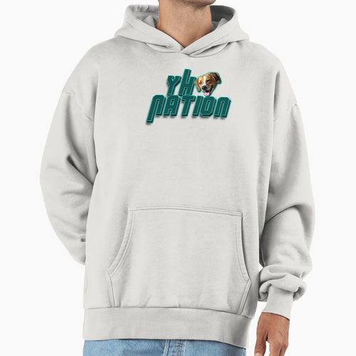 Yh Nation Bailey Teal Hoodie - Fun Novelty Design Unisex - T-Shirt, Sweatshirt, Hoodie