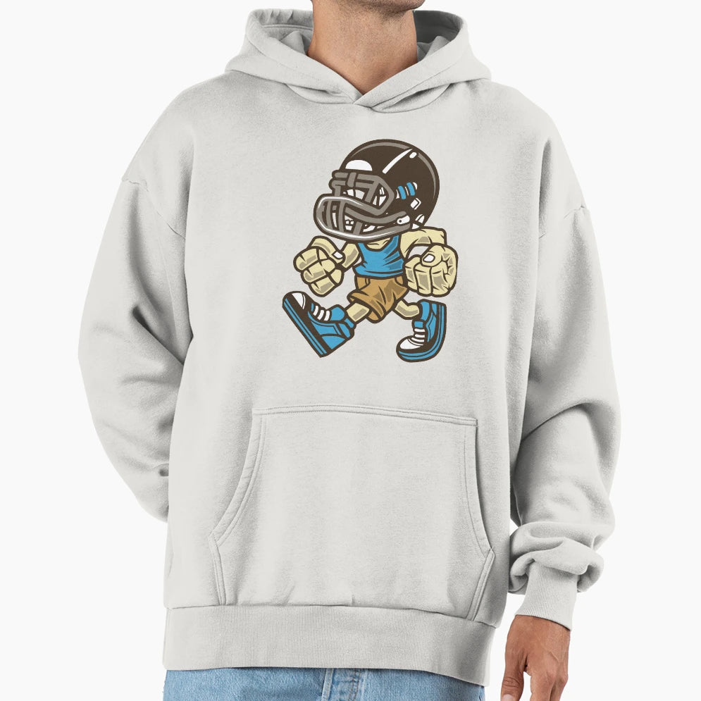 Football Player Hoodie - Minimalist Print Unisex - T-Shirt, Sweatshirt, Hoodie