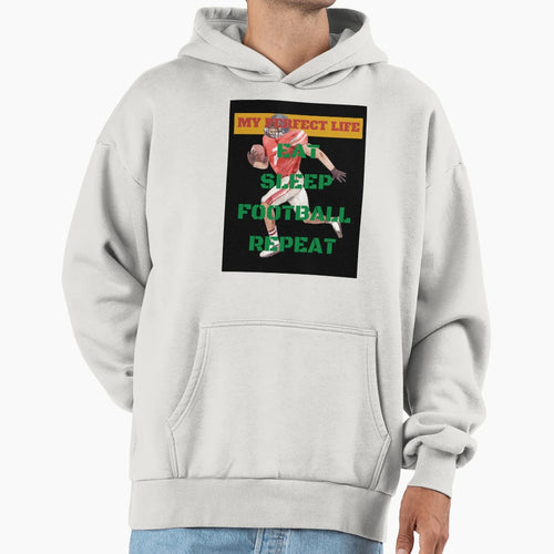 Football Fever Hoodie - Casual Everyday Wear Men Women - T-Shirt, Sweatshirt, Hoodie