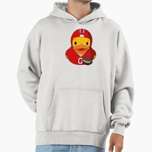 Football Player Rubber Duck Hoodie - Graphic Print for Adults - T-Shirt, Sweatshirt, Hoodie