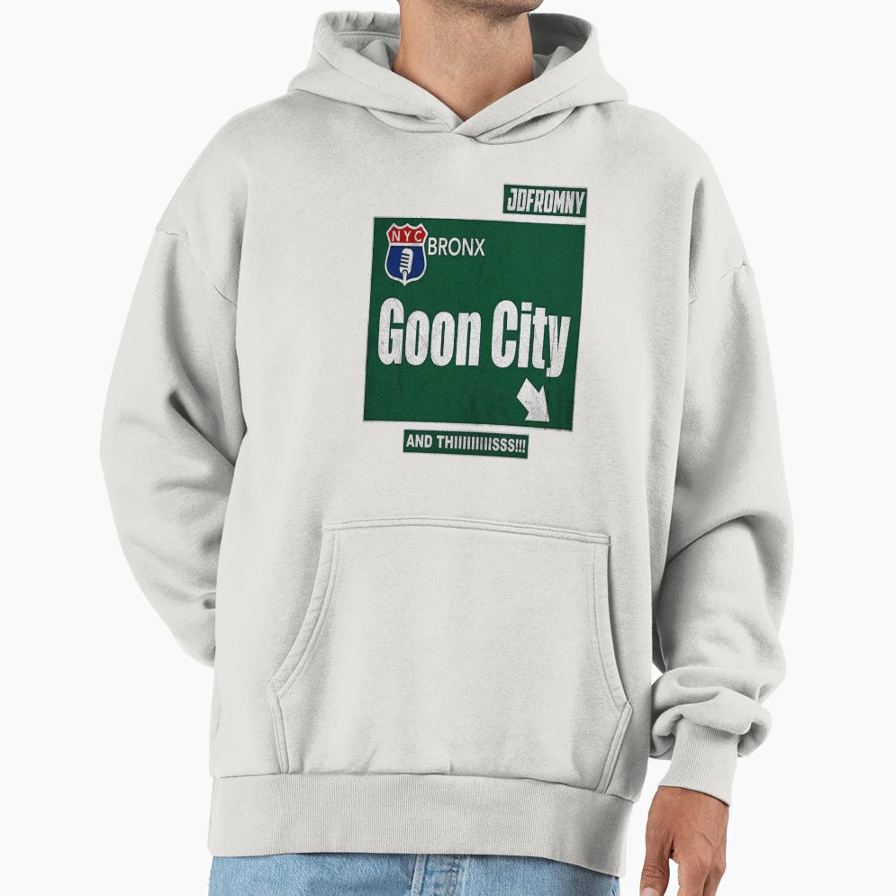 Goon City Hoodie - Fun Novelty Design for Adults - T-Shirt, Sweatshirt, Hoodie