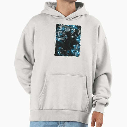 Football Team Blue Fire Art Graphicyouth Hoodie - Trendy Graphic Men Women - T-Shirt, Sweatshirt, Hoodie