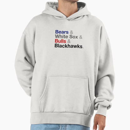 Chicago Sports Hoodie - Fun Novelty Design Unisex - T-Shirt, Sweatshirt, Hoodie