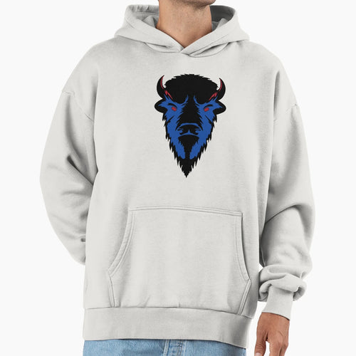 Buffalo Head Buffalo Bills Team Colors Hoodie - Novelty Apparel Men Women - T-Shirt, Sweatshirt, Hoodie