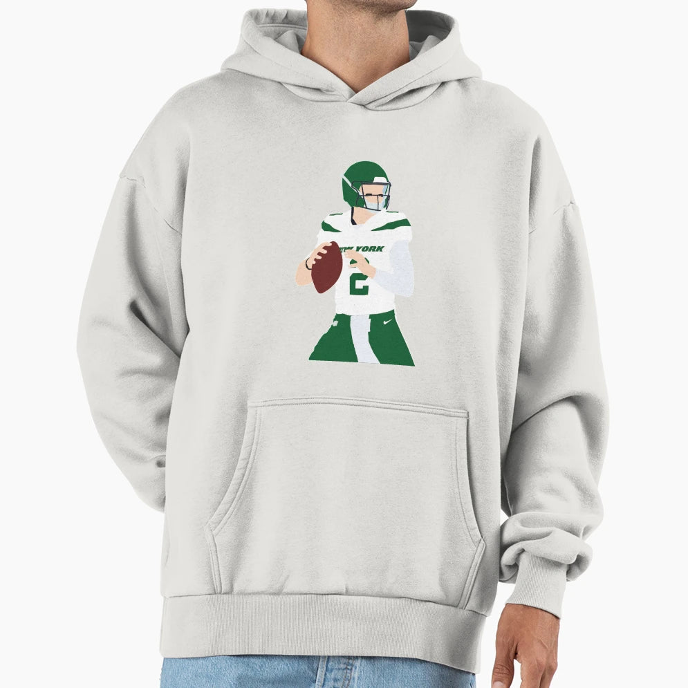 Zach Wilson 2 Jets Hoodie - Aesthetic Graphic Unisex - T-Shirt, Sweatshirt, Hoodie