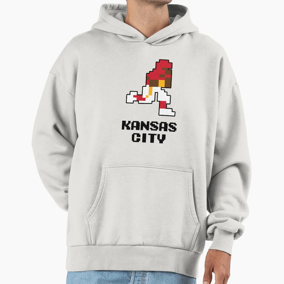 Football Kansas City 8 Bits Hoodie - Fun Novelty Design Unisex - T-Shirt, Sweatshirt, Hoodie