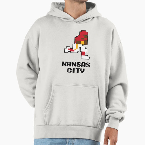 Football Kansas City 8 Bits Hoodie - Fun Novelty Design Unisex - T-Shirt, Sweatshirt, Hoodie