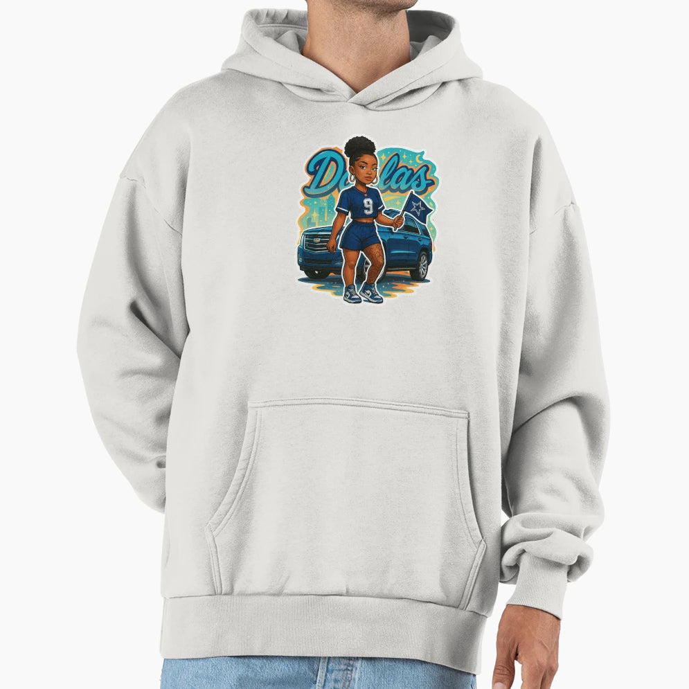 Dallas Cowboys Fan Urban Hoodie - Custom Art Print Unisex - T-Shirt, Sweatshirt, Hoodie