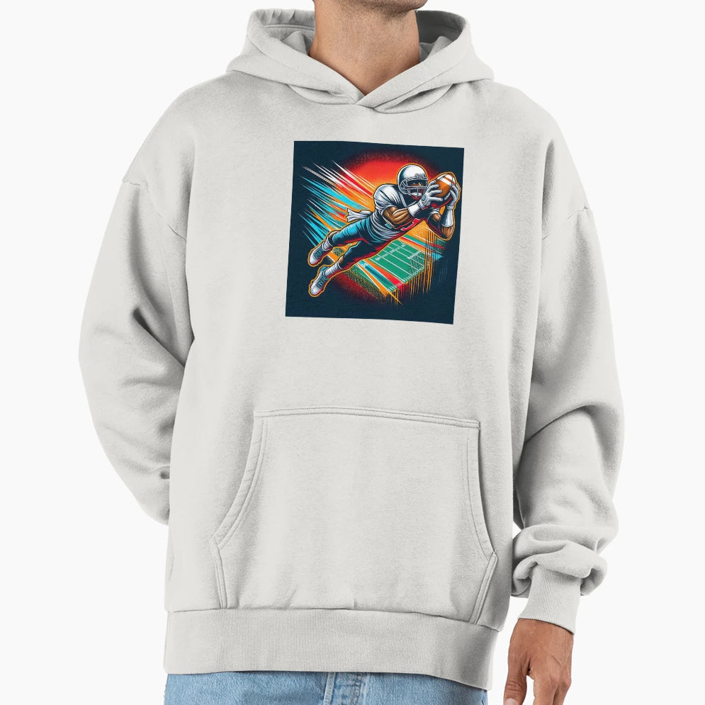 Rugby Player Hoodie - Graphic Print Unisex - T-Shirt, Sweatshirt, Hoodie