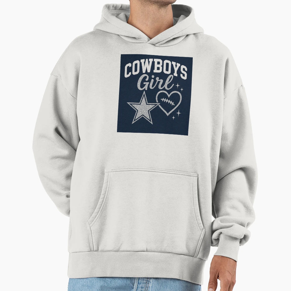 Football Girly Hoodie - Fun Novelty Design Men Women - T-Shirt, Sweatshirt, Hoodie