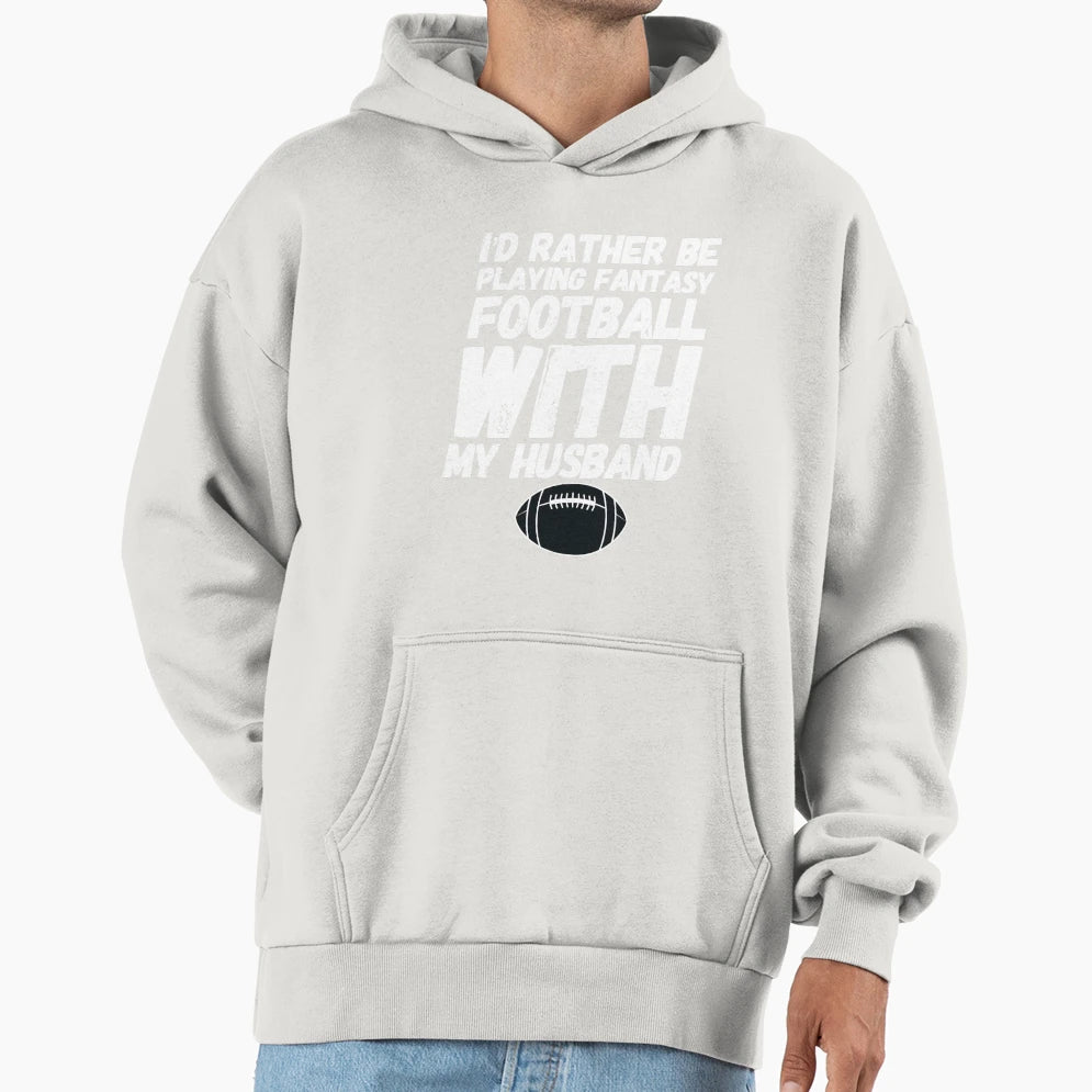 Husband Dad Fantasy Football Commish Hoodie - Aesthetic Graphic for Adults - T-Shirt, Sweatshirt, Hoodie