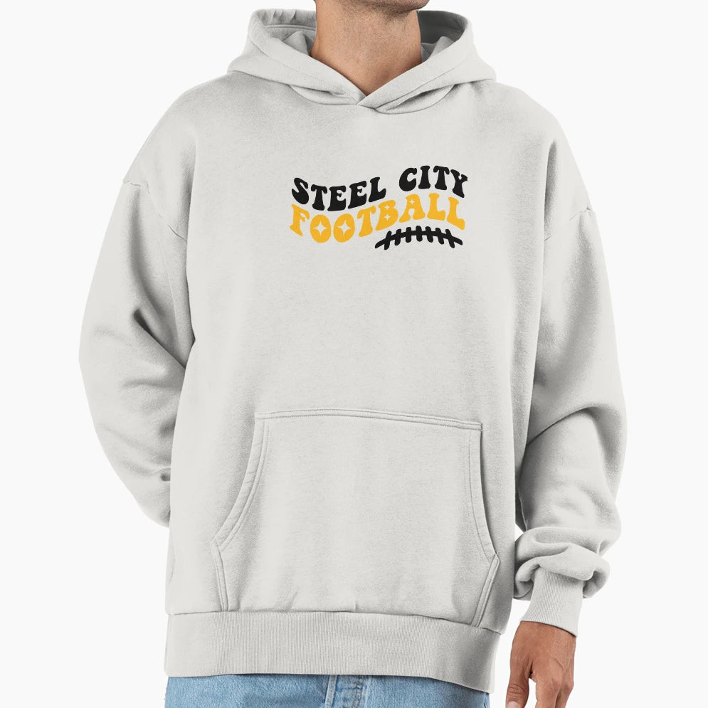 Steel City Football Hoodie - Aesthetic Graphic Men Women - T-Shirt, Sweatshirt, Hoodie