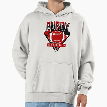 Purdy San Francisco Football Hoodie - Unique Graphic Men Women - T-Shirt, Sweatshirt, Hoodie