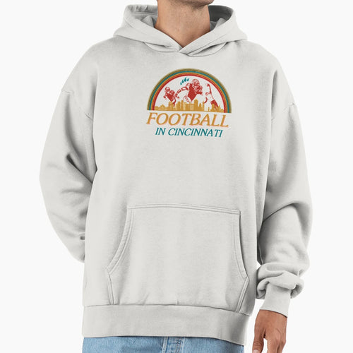 Football Cincinnati Sitcom Hoodie - Minimalist Print Men Women - T-Shirt, Sweatshirt, Hoodie