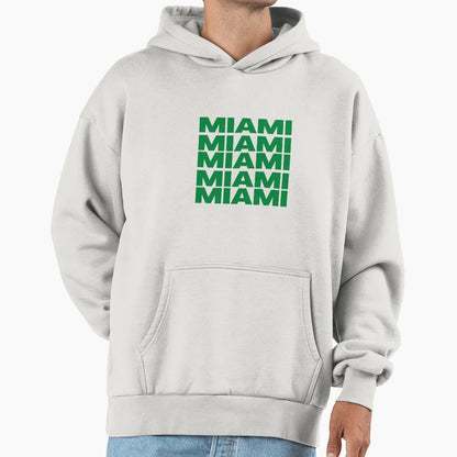 Miami Hoodie - Minimalist Print Men Women - T-Shirt, Sweatshirt, Hoodie