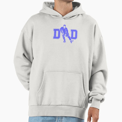 Dad Fathers Day Gift Fight Ice Hockey Hoodie - Minimalist Print for Adults - T-Shirt, Sweatshirt, Hoodie