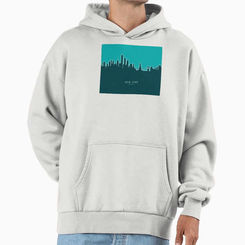 New York Skyline Hoodie - Novelty Apparel Men Women - T-Shirt, Sweatshirt, Hoodie