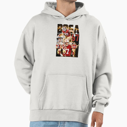 Defensive End Player 97 Touchdown Hoodie - Custom Art Print Men Women - T-Shirt, Sweatshirt, Hoodie