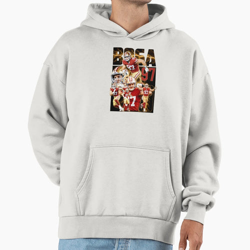 Defensive End Player 97 Touchdown Hoodie - Custom Art Print Men Women - T-Shirt, Sweatshirt, Hoodie