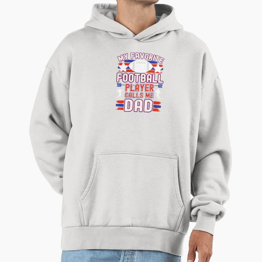 Football Dad My Favorite Football Hoodie - Minimalist Print Men Women - T-Shirt, Sweatshirt, Hoodie