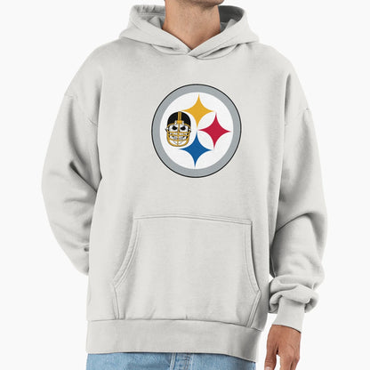 Steelers Skull Hoodie - Minimalist Print Men Women - T-Shirt, Sweatshirt, Hoodie