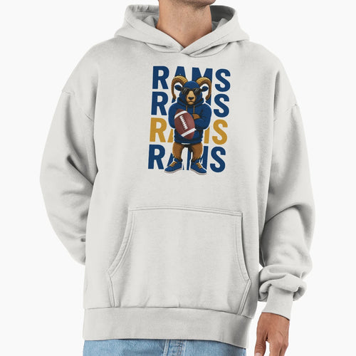 Rams Whose House Ram Game Day Rams Old Hoodie - Streetwear Style Men Women - T-Shirt, Sweatshirt, Hoodie
