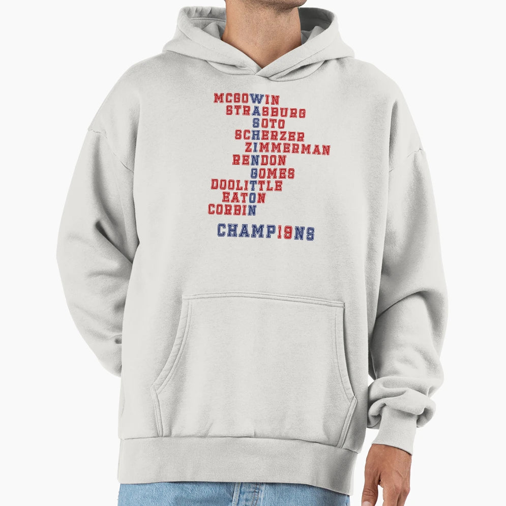 Washington Baseball 2019 Hoodie - Novelty Apparel Men Women - T-Shirt, Sweatshirt, Hoodie