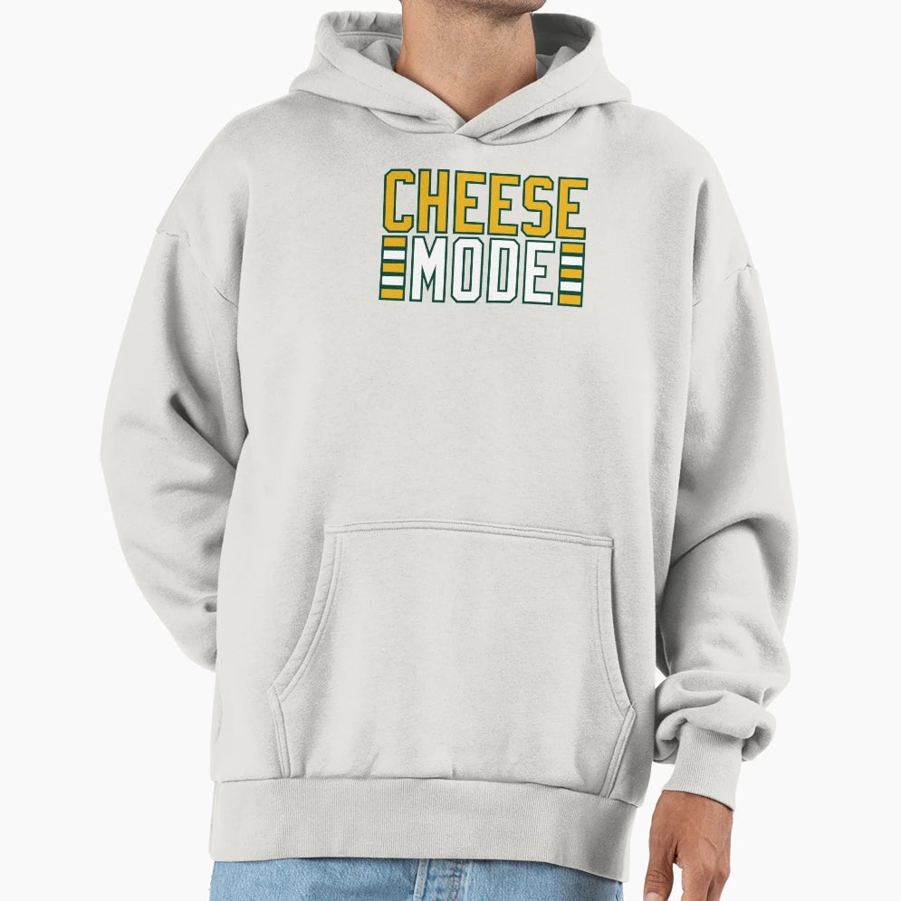 Green Bay Packers Cheese Mode Hoodie - Casual Everyday Wear Unisex - T-Shirt, Sweatshirt, Hoodie