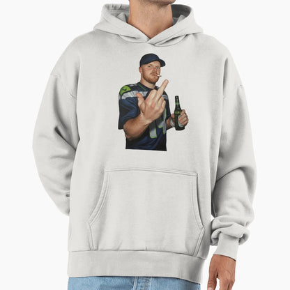 Meme Sam Darnold Middle Finge Black 90S Hoodie - Streetwear Style Men Women - T-Shirt, Sweatshirt, Hoodie