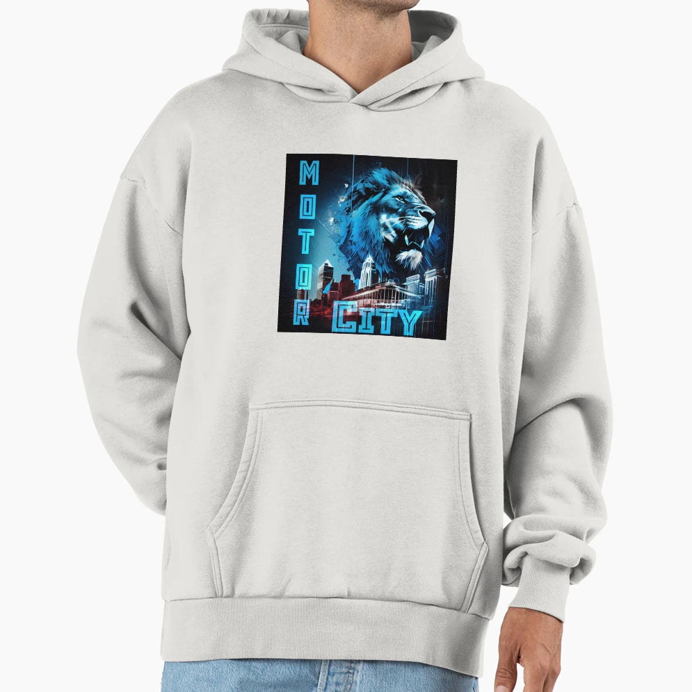 Motor City Detroit Hoodie - Unique Graphic for Adults - T-Shirt, Sweatshirt, Hoodie