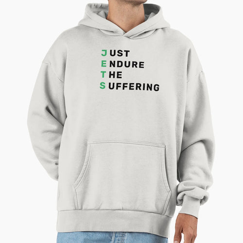 Just Endure Suffering Hoodie - Minimalist Print Men Women - T-Shirt, Sweatshirt, Hoodie