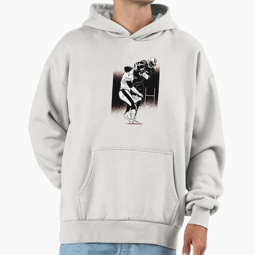 Football Players Hoodie - Minimalist Print Men Women - T-Shirt, Sweatshirt, Hoodie