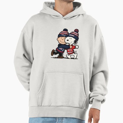 Snoopy New England Patriots Game Day Hoodie - Graphic Print Men Women - T-Shirt, Sweatshirt, Hoodie