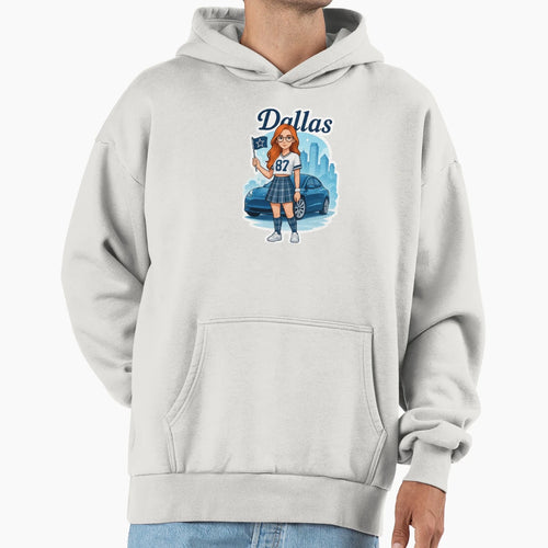 Dallas Cowboys Fan Preppy Redhead Hoodie - Graphic Print Unisex - T-Shirt, Sweatshirt, Hoodie