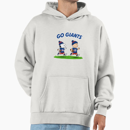 Go Giants Snoopy And Charlie Brown Hoodie - Casual Everyday Wear Men Women - T-Shirt, Sweatshirt, Hoodie