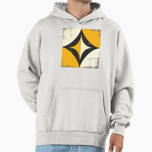 Part Distressed Abstract Colorful Hoodie - Casual Everyday Wear Unisex - T-Shirt, Sweatshirt, Hoodie