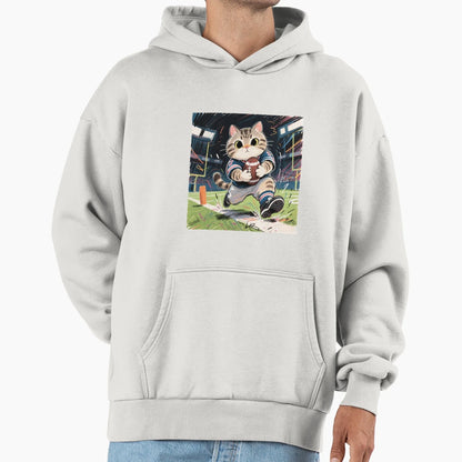 Rugby Kitty Hoodie - Graphic Print Unisex - T-Shirt, Sweatshirt, Hoodie