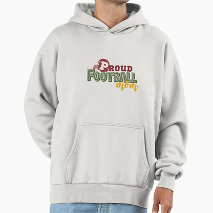 Proud Football Mom Hoodie - Novelty Apparel for Adults - T-Shirt, Sweatshirt, Hoodie