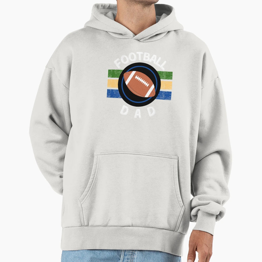 Football Dad Sports Dad Dad Life Hoodie - Aesthetic Graphic Unisex - T-Shirt, Sweatshirt, Hoodie