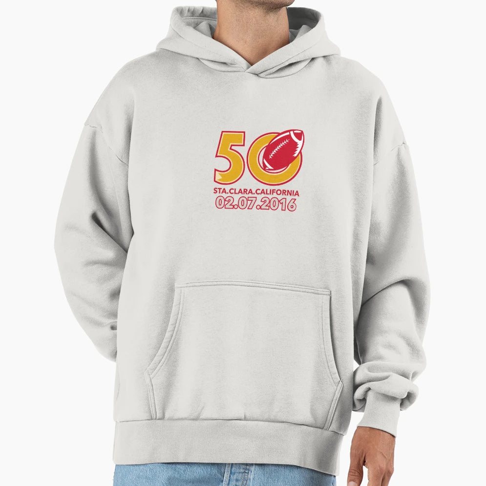 50 Pro Football Championship Santa Clara Hoodie - Graphic Print Men Women - T-Shirt, Sweatshirt, Hoodie