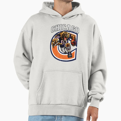 Chicago Football Hoodie - Fun Novelty Design Unisex - T-Shirt, Sweatshirt, Hoodie