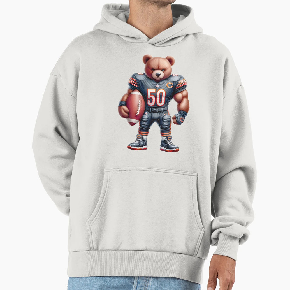 Bear Chicago Bears Ugochiumeugo Hoodie - Minimalist Print for Adults - T-Shirt, Sweatshirt, Hoodie