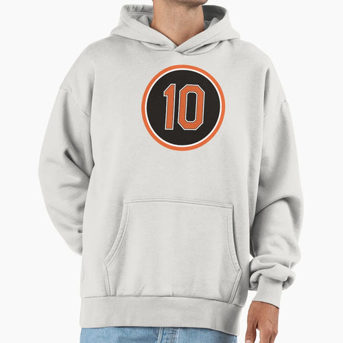 Adam Jones 10 Jersey Number Hoodie - Aesthetic Graphic Unisex - T-Shirt, Sweatshirt, Hoodie