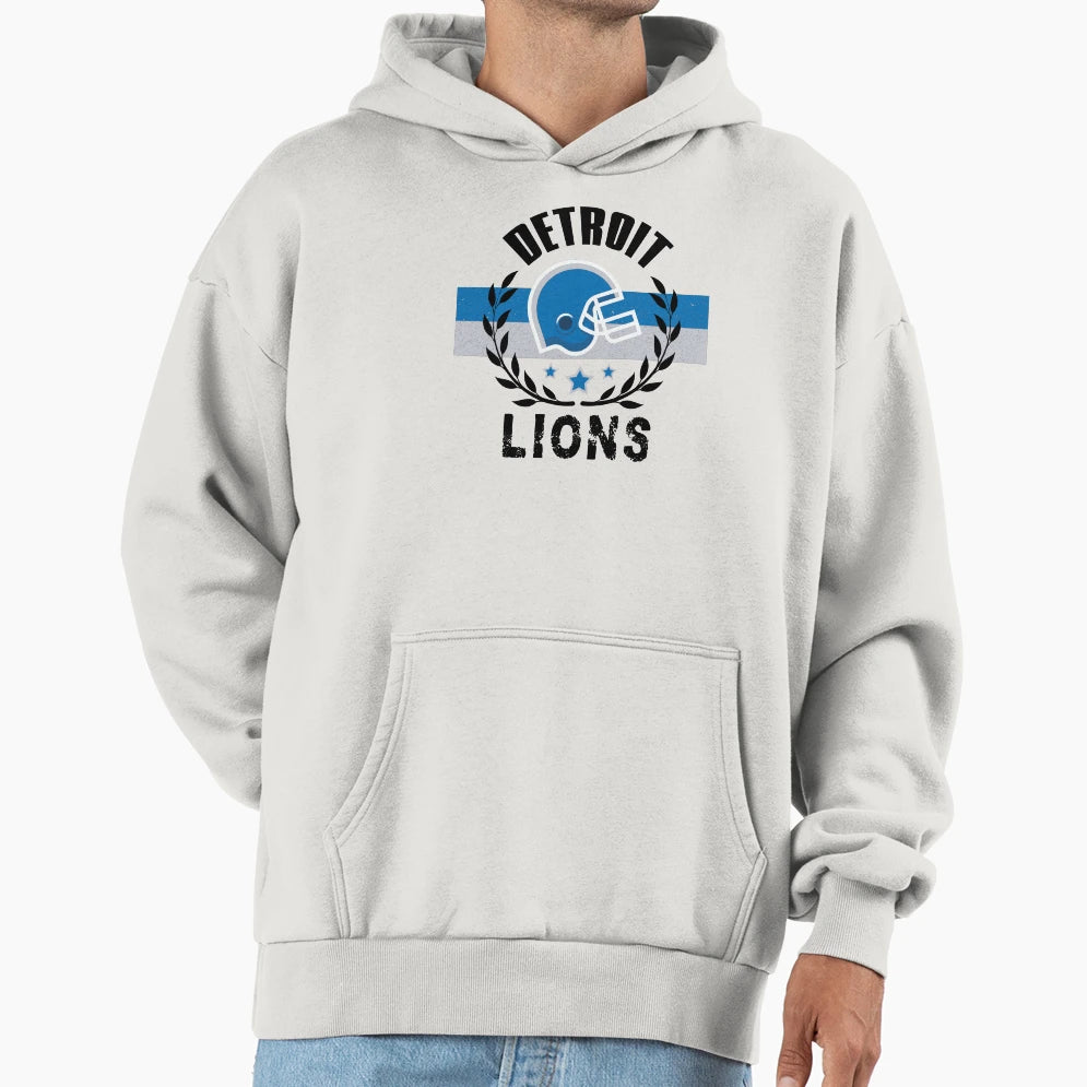 Detroit Lions Football Hoodie - Custom Art Print for Adults - T-Shirt, Sweatshirt, Hoodie