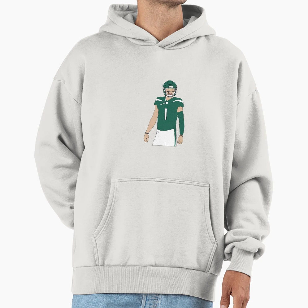 New York Jets Zach Wilson Hoodie - Casual Everyday Wear Unisex - T-Shirt, Sweatshirt, Hoodie