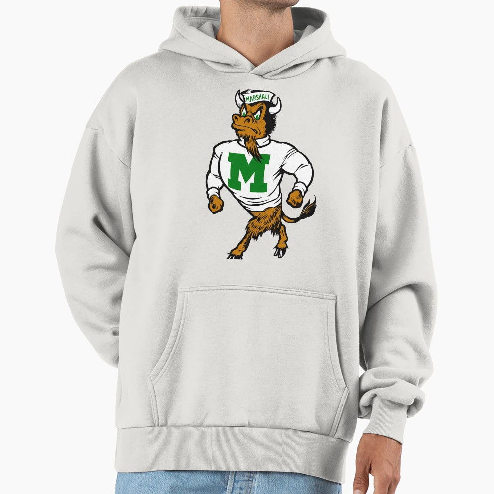 Marshal U Mascot Logo Hoodie - Fun Novelty Design for Adults - T-Shirt, Sweatshirt, Hoodie