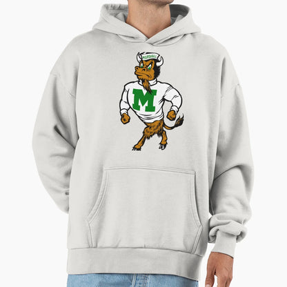 Marshal U Mascot Logo Hoodie - Fun Novelty Design for Adults - T-Shirt, Sweatshirt, Hoodie