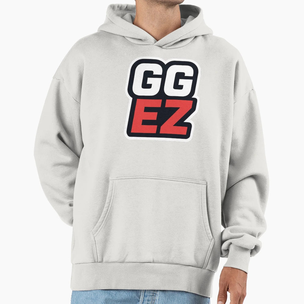 Gg Ez Viral Gamer Minimalist Hoodie - Novelty Apparel for Adults - T-Shirt, Sweatshirt, Hoodie